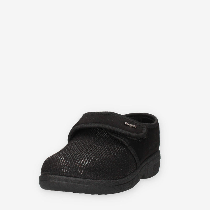 Clia Walk HOME67-NERO Ciabatte a scarpa nere da donna