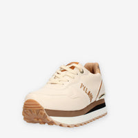 Alviero Martini Prima Classe linea Junior Sneakers latte e Geo beige