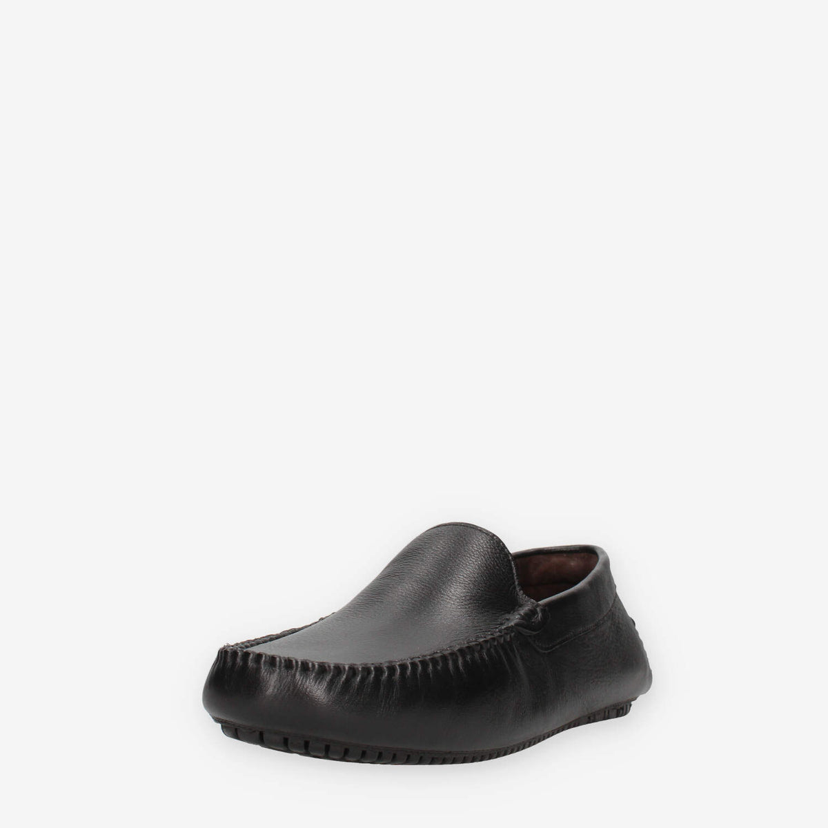 Frau 12M0-BLACK Mocassini neri da uomo