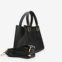 Marc Ellis FLAT WOOD S_24-BLACK / GOLD Borsa a mano nera e oro