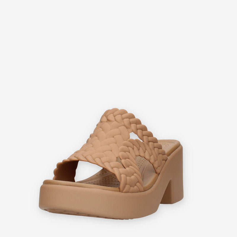 Crocs CR.209979-SEPI Brooklyn Woven Slide Heel W