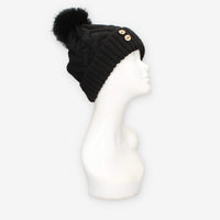 Alviero Martini Prima Classe LMC060-2860-0001 Cappello nero da donna con pon pon