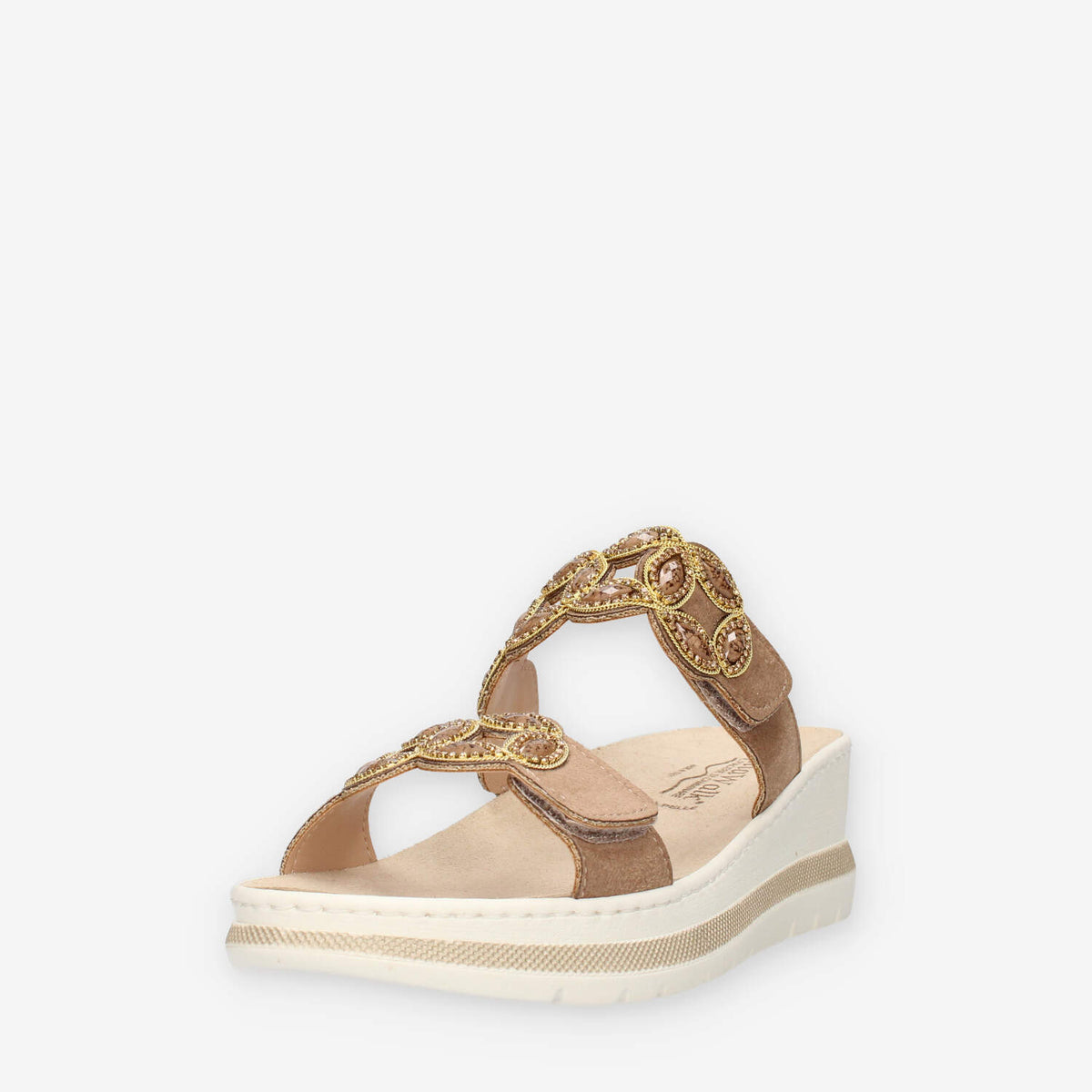 Clia Walk ESTRAIBILE661-CAMEL Ciabatte marroni da donna