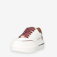 ASBALSW-1806-WDX Alexander Smith Lancaster woman Sneakers bianche e bordeaux da donna