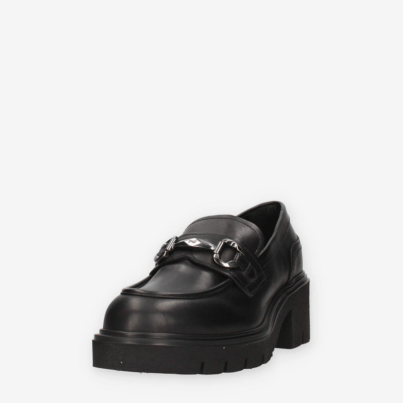 Nero Giardini I513980D-100 Mocassini neri da donna