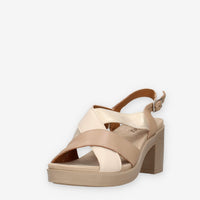 Igi&Co 1171211-CORDA/PANNA Sandali marroni da donna con tacco