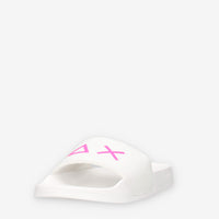 Sun 68 X36210-01BIANCO SLIPPERS LOGO Ciabatte bianche da nonna