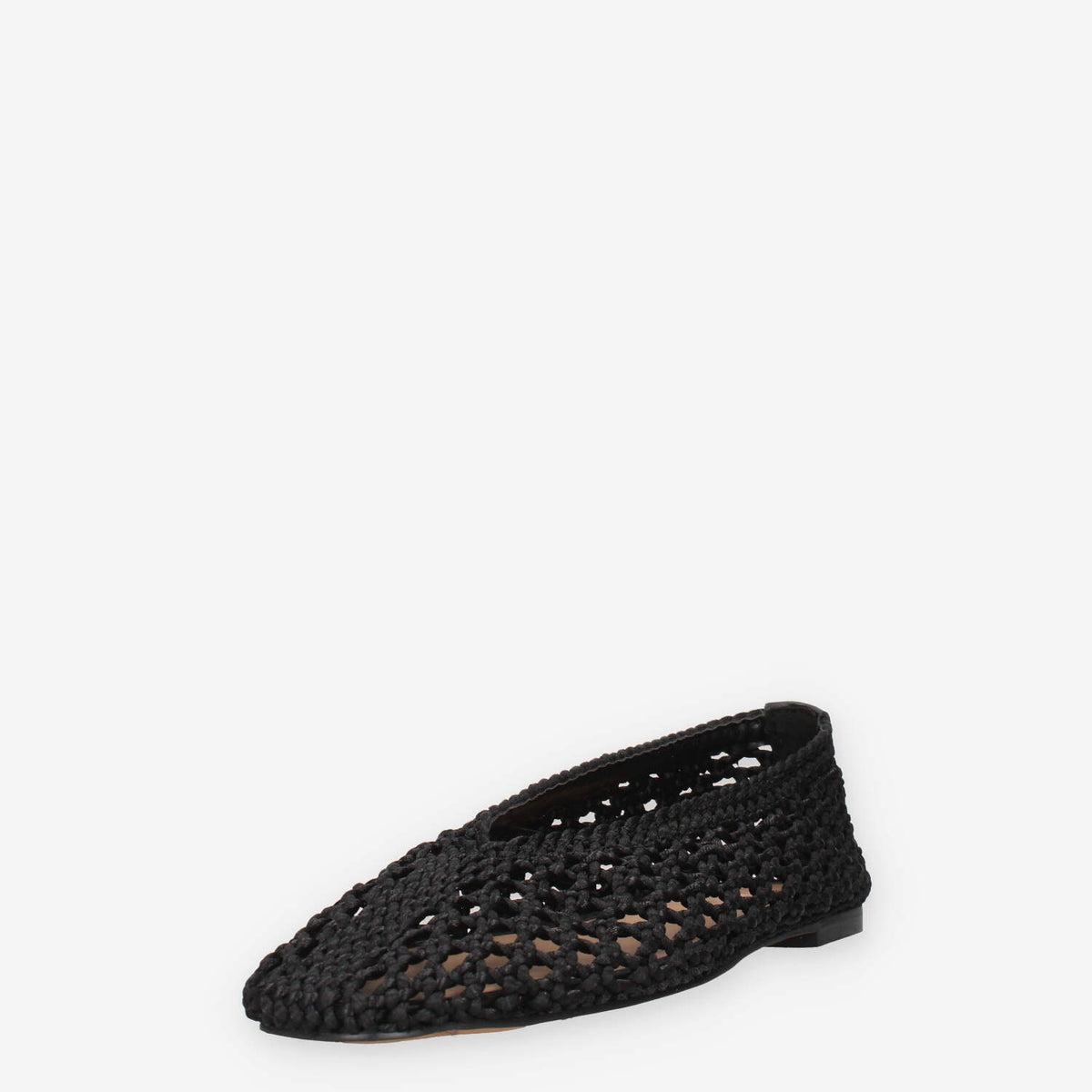 Inuovo YTA009-BLACK Ballerine nere traforate da donna