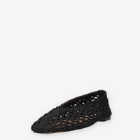 Inuovo YTA009-BLACK Ballerine nere traforate da donna