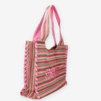 Colors of California HC.HOLLY-PINKN Borsa a spalla rosa in raffia