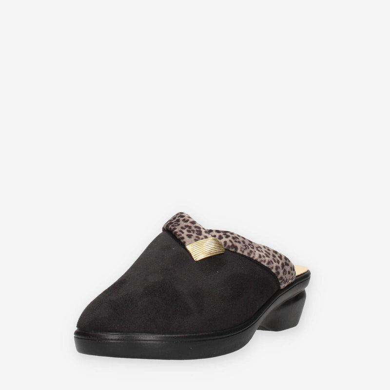 Valleverde 25230-NERO Pantofole nere da donna