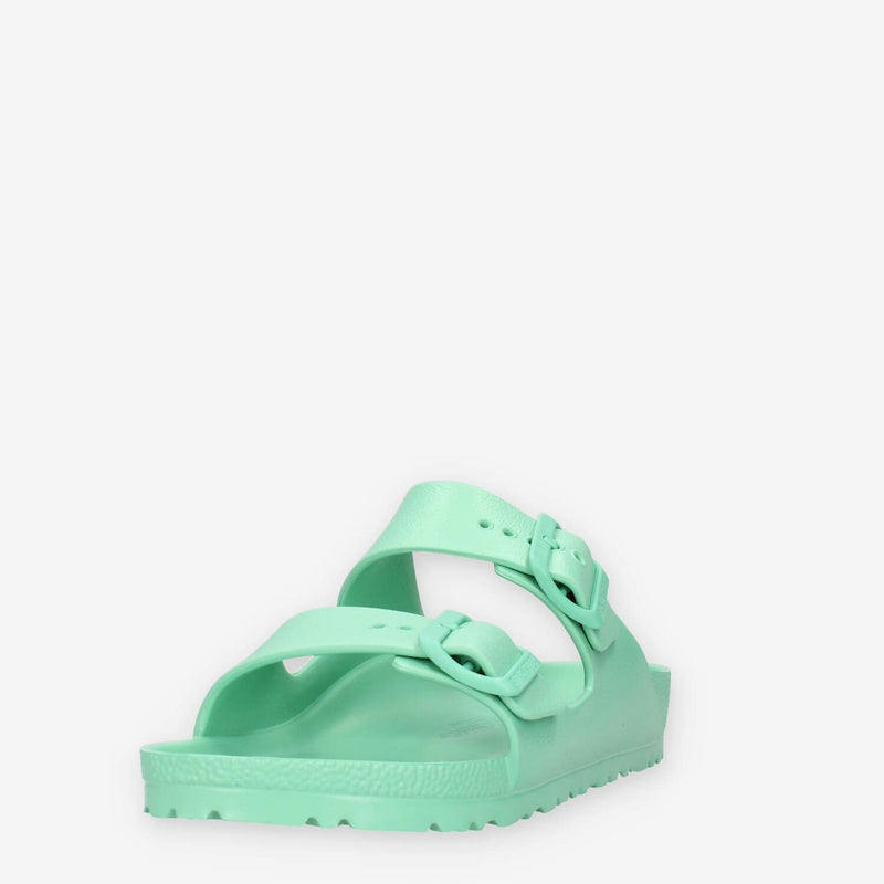 Birkenstock 1019120 Arizona Eva Sandali scalzati verdi (calzata stretta)