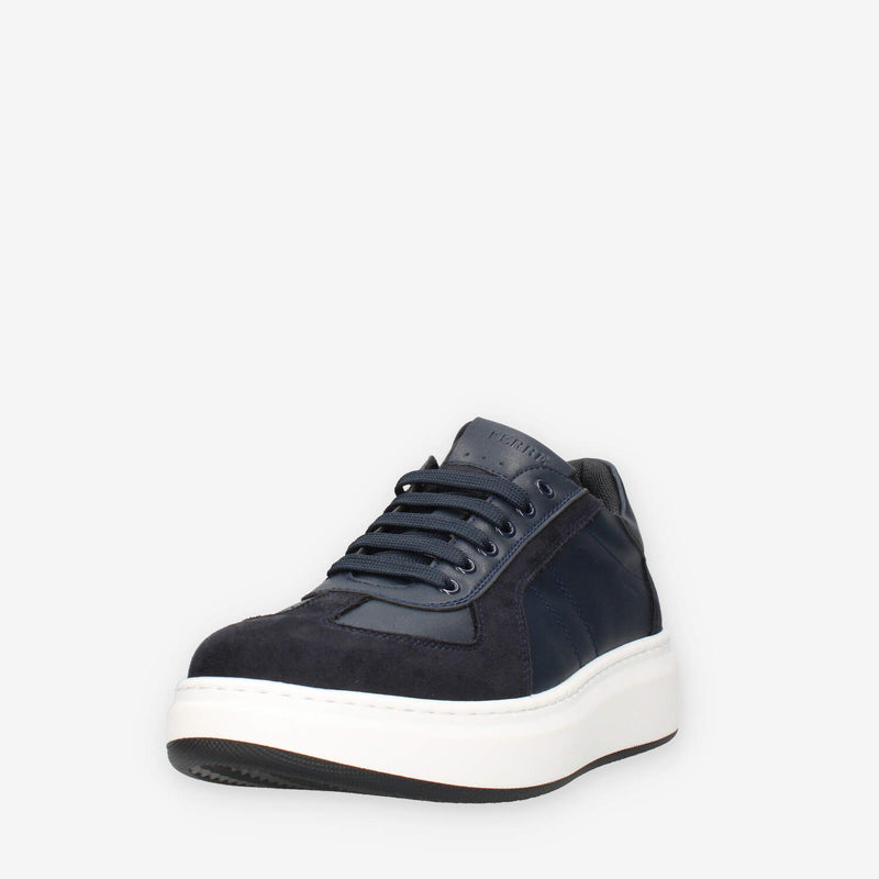 Ferre FU-193-BLU Sneakers nere e blu da uomo
