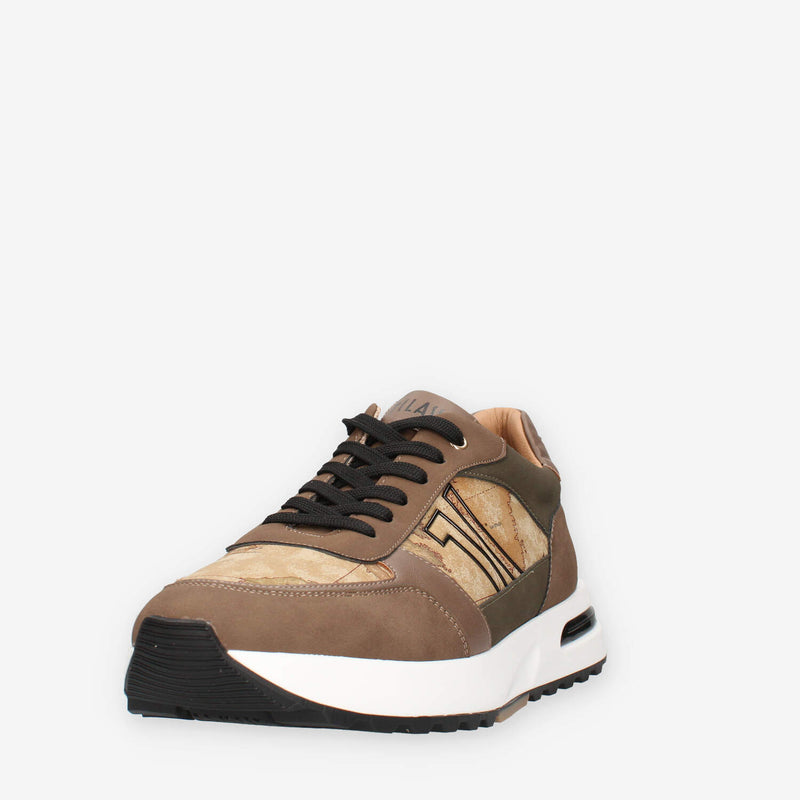 Alviero Martini Prima Classe ZU160-300H-0010 Sneakers da uomo marroni e Geo Classic