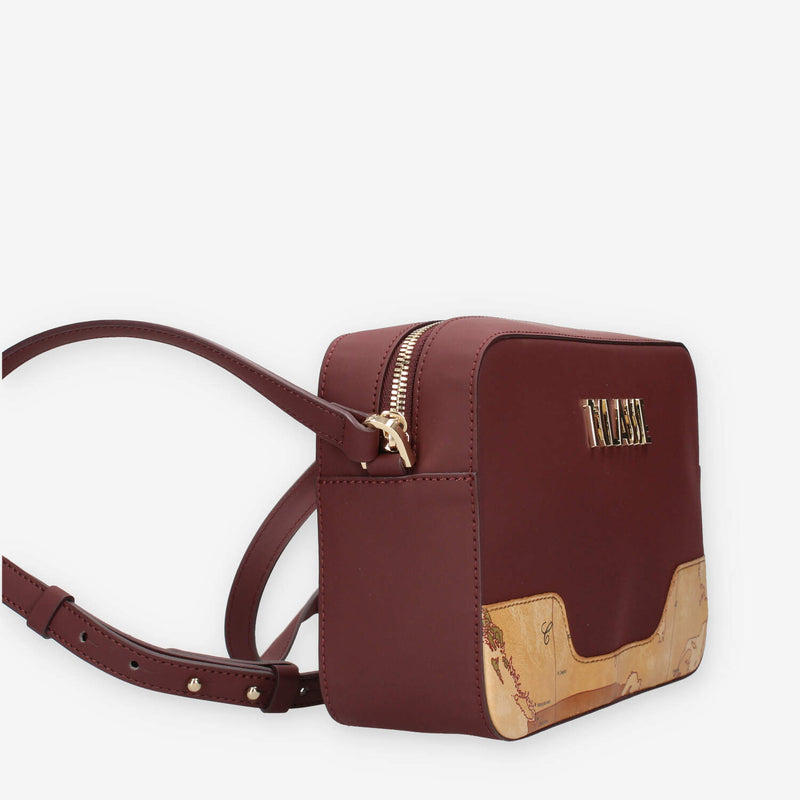 Alviero Martini Prima Classe LMLD99-9636-0286 Borsa a tracolla gommata bordeaux e Geo Classic
