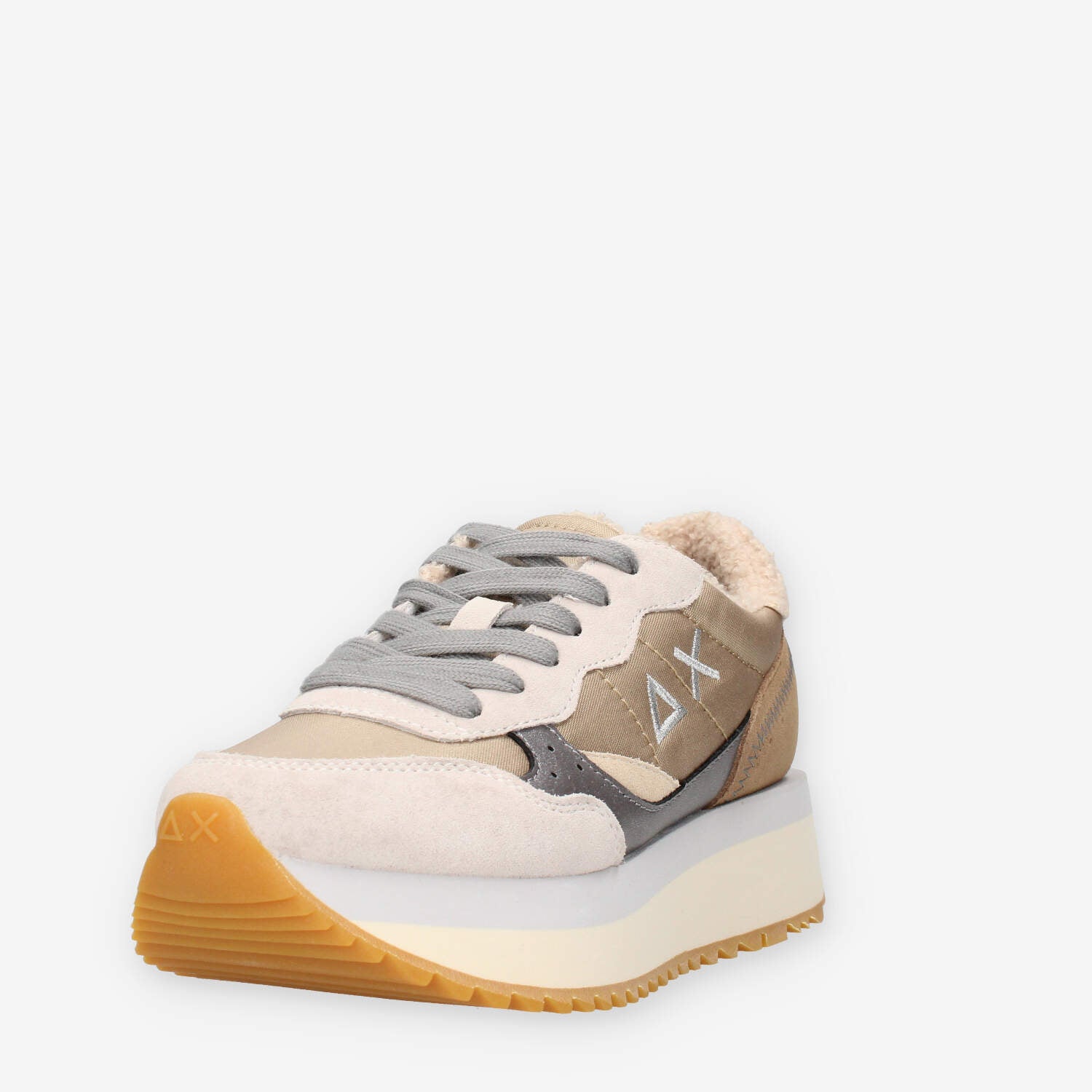 なさん Z44213-31BIANCO PANNA Sun 68 Big Ally Winter Sneakers beige da