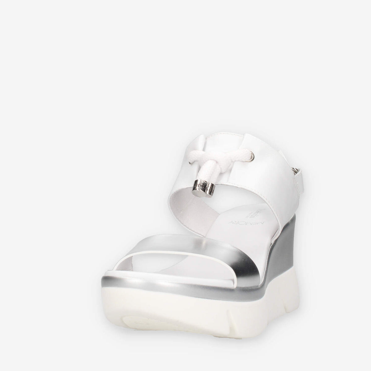 Nero Giardini E616061D-700 Sandali argento e bianchi da donna