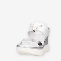 Nero Giardini E616061D-700 Sandali argento e bianchi da donna