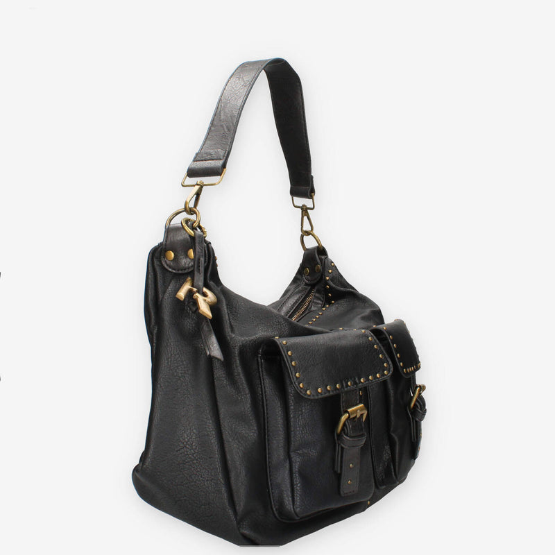 Refresh 183341-NEGRO BOLSO Borsa a spalla nero da donna
