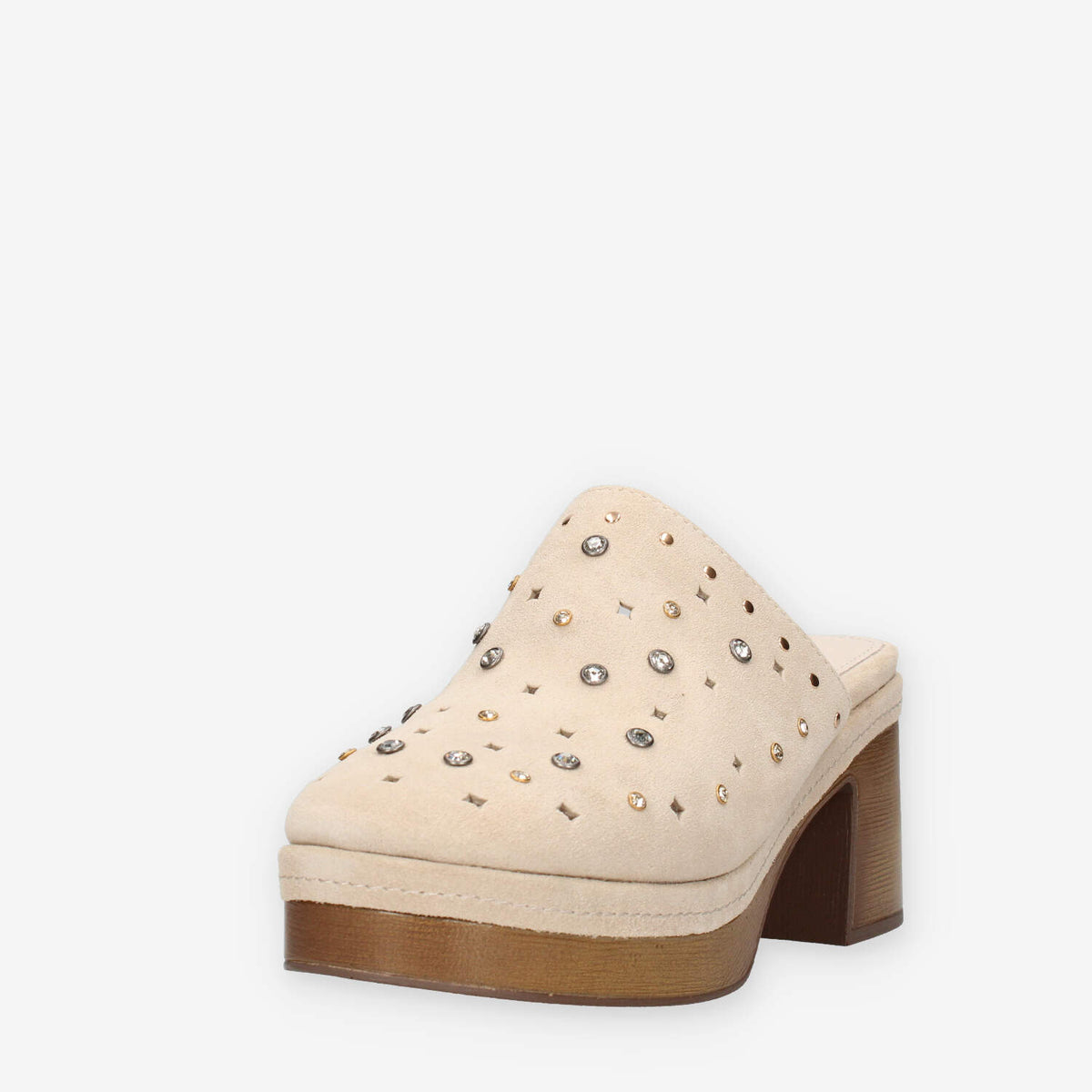 Carmela 163256-BEIGE Sabot beige da donna