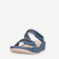 Valleverde V651Z-JEANS Sandali scalzati jeans da donna