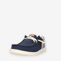 Hey Dude HD.45184-4UX Wally Funk Summer Stitch Slip on blu da uomo
