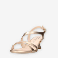 Nero Giardini E513222DE-434 Sandali bronzo da donna con tacco svasato