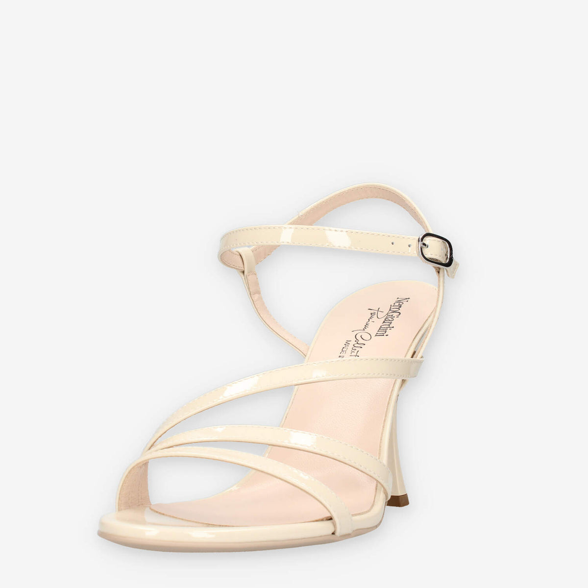 Nero Giardini E513192DE-711 Sandali latte da donna con tacco alto