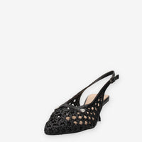 Ferre F-973-BLACK Decolletè nere traforate aperte dietro