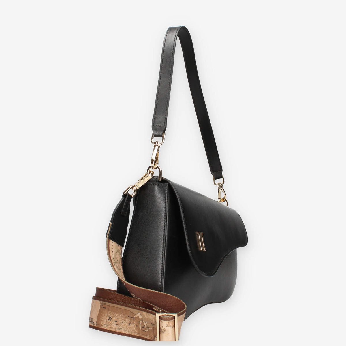 Alviero Martini Prima Classe LMLE03-8620-0001 Borsa a tracolla nera e Geo Classic