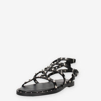 Marina Torres J41201-80-BLACK Sandali neri con borchie