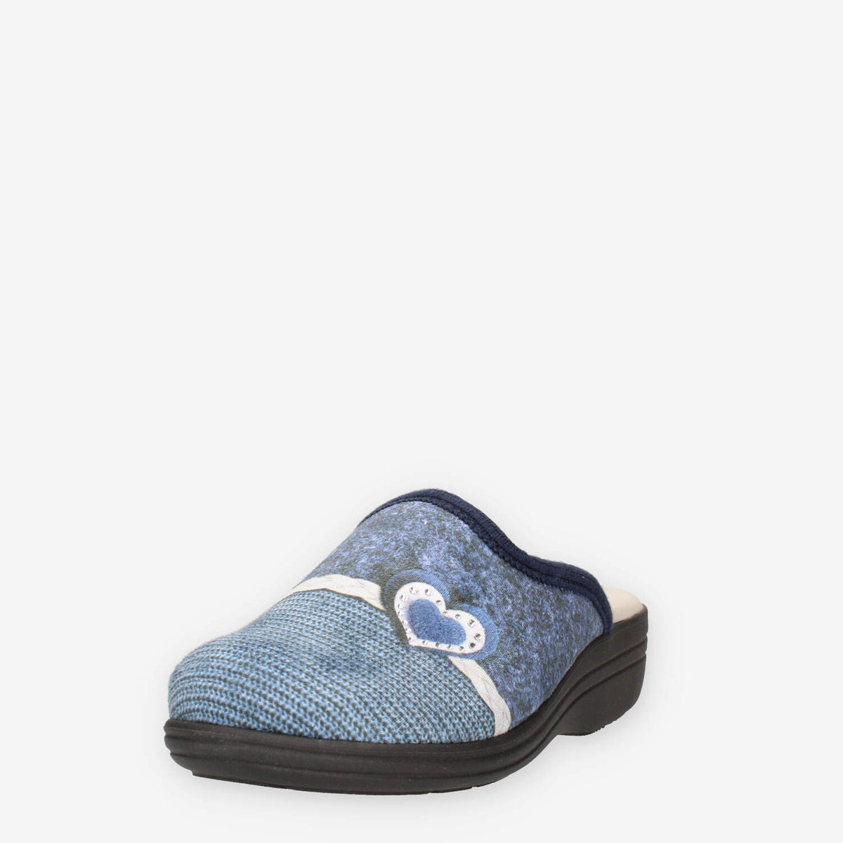 Clia Walk ELASTICA21-BLU Ciabatte blu da donna con strass