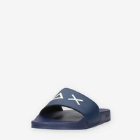 Sun 68 X36110-07NAVY BLUE SLIPPERS LOGO Ciabatte blu da uomo