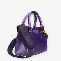 Marc Ellis FLAT WOOD S_24-VIOLET INDIGO / LIGHT OTTONE Borsa a mano viola e ottone