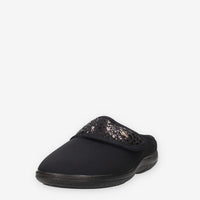 Valleverde 25102-NERO Pantofole nere da donna