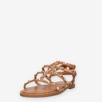 Marina Torres J41201-80-CAMEL Sandali camel con borchie