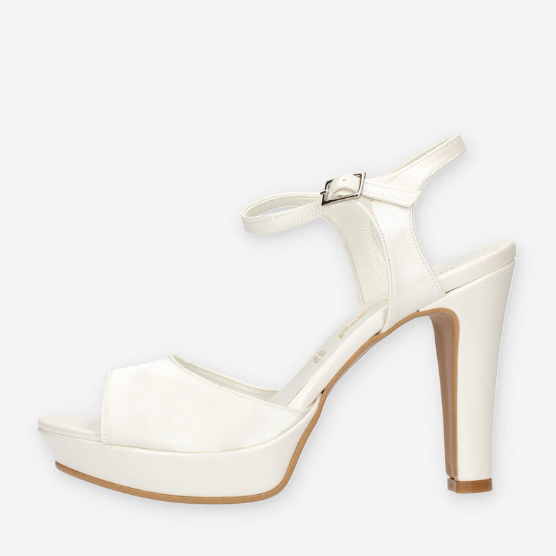 Anno Zero Sandali bianchi da donna con tacco Sorrentino Shop