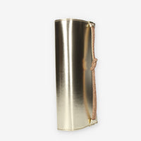 Scarlett Pochette da donna laminata platino con strass