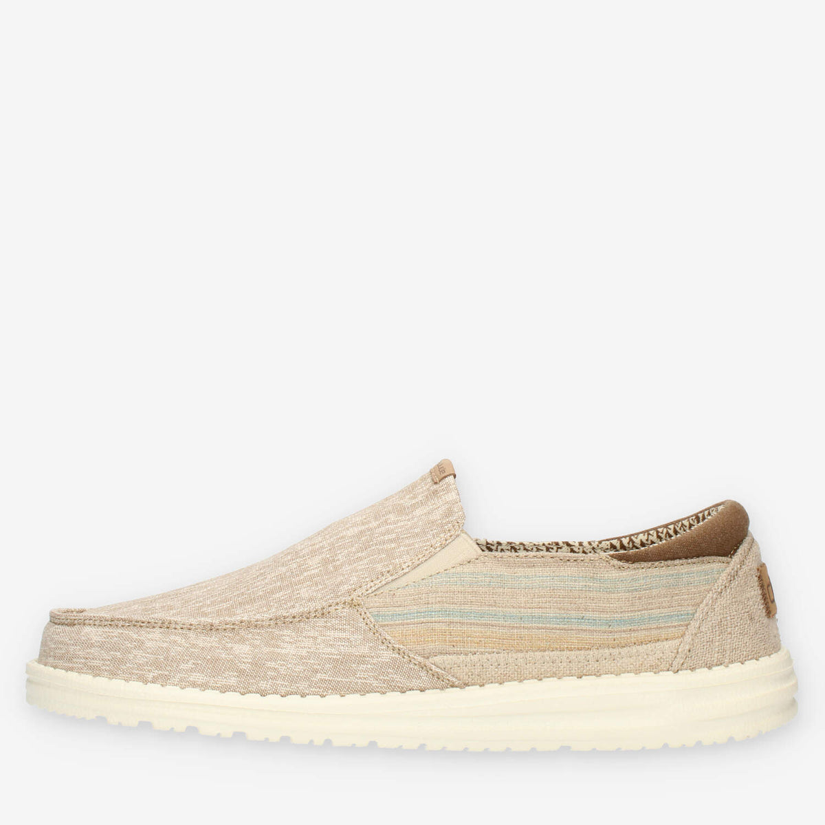 Hey Dude Chambray Riviera Beige Slip on da uomo