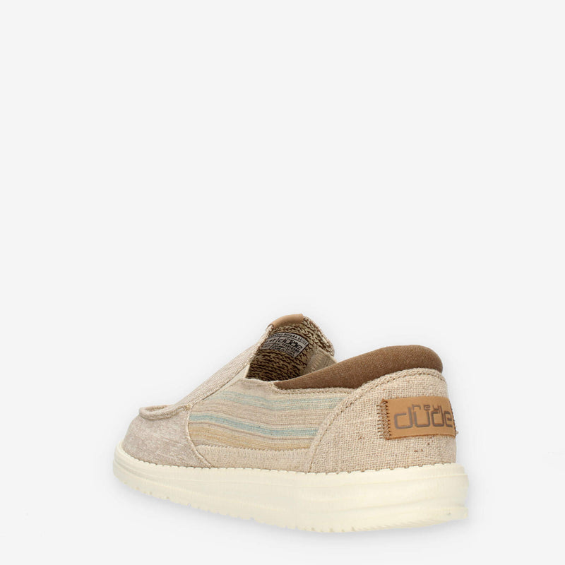 Hey Dude Chambray Riviera Beige Slip on da uomo