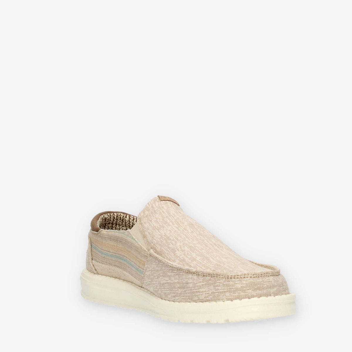 Hey Dude Chambray Riviera Beige Slip on da uomo