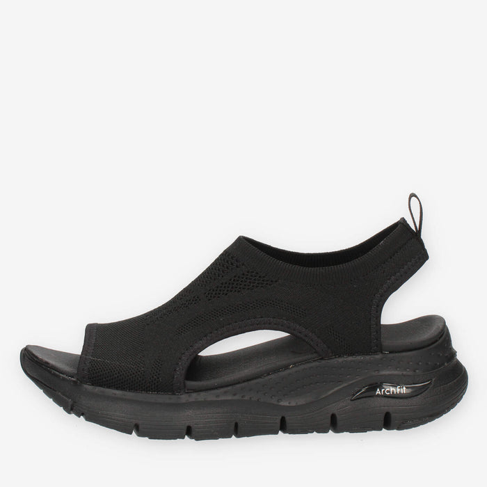 Skechers Arch Fit City Catch Sandali neri da donna
