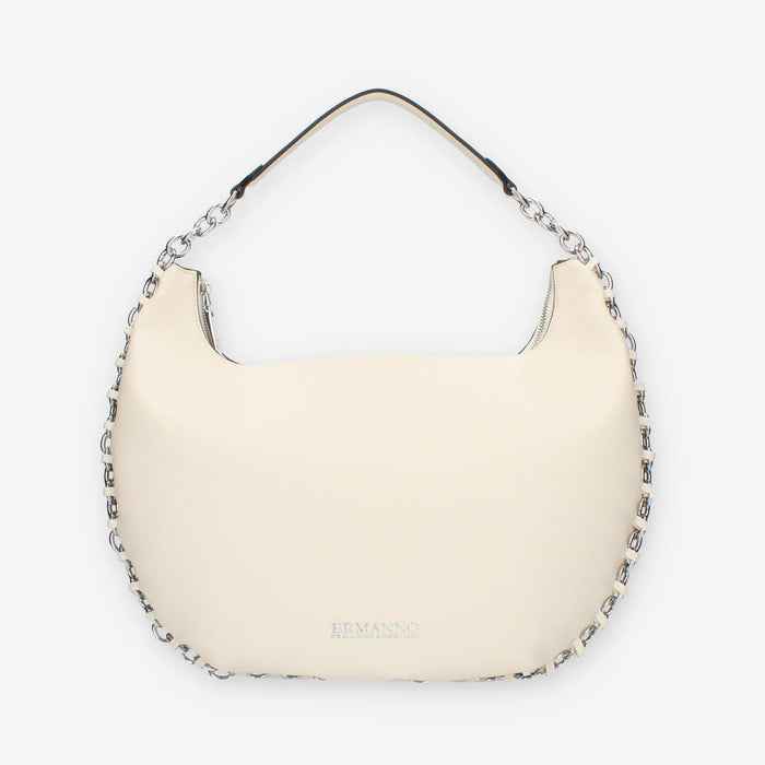 Ermanno Scervino Hobo Borsa a spalla avorio