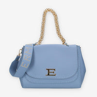 Ermanno Scervino Small Flap Eba Borsa a spalla azzurra