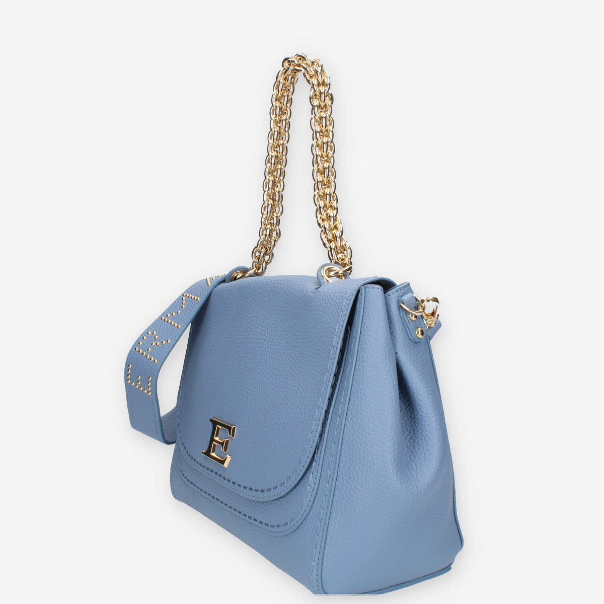 Ermanno Scervino Small Flap Eba Borsa a spalla azzurra