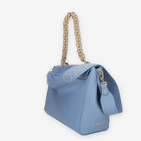 Ermanno Scervino Small Flap Eba Borsa a spalla azzurra