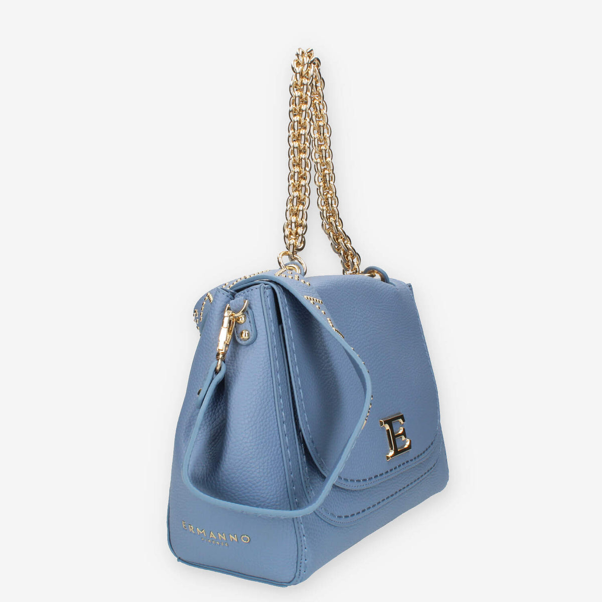 Ermanno Scervino Small Flap Eba Borsa a spalla azzurra