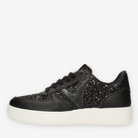 Victoria Sneakers nere glitterate da donna
