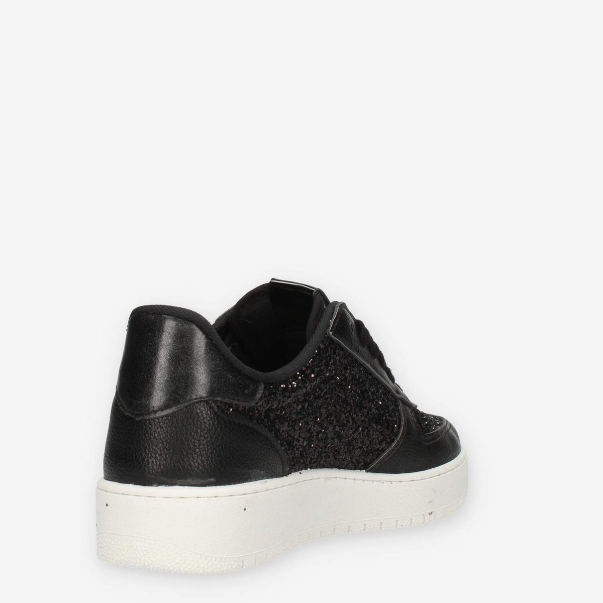 Victoria Sneakers nere glitterate da donna