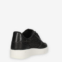 Victoria Sneakers nere glitterate da donna